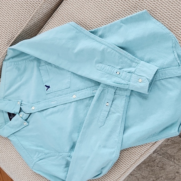 American Eagle Outfitters Men's Light Blue Shirt, Classic Fit, Small - Picture 1 of 5